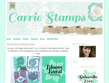 Tablet Screenshot of carriestamps.com